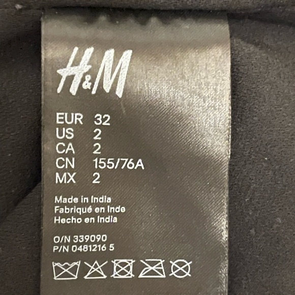 H&M Studio Collection Hand Beaded Cropped Chiffon Top. - Picture 8 of 10